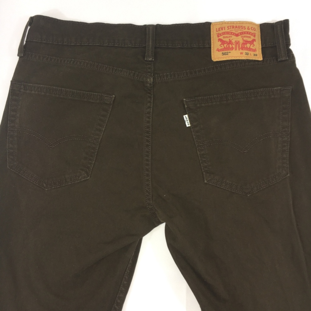 LEVI'S 502 BROWN COLOR WHITE TAB